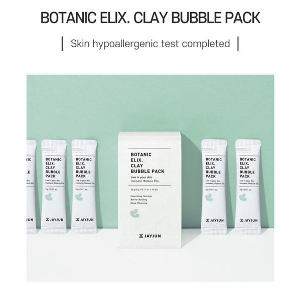 Botanic Elix. Clay Bubble Pack de 10 sachets - Wellnessmaroc