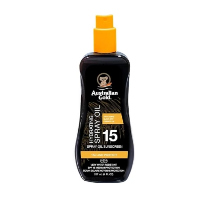 HUILE SPRAY SPF 15 AVEC CAROTTE 237ML - Wellnessmaroc