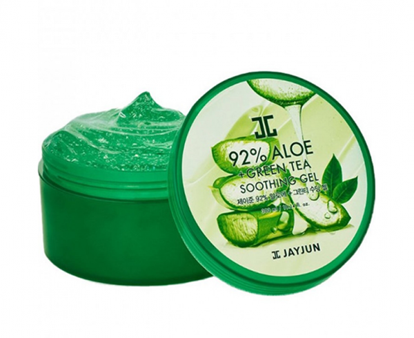 Jayjun 92% Aloe + Green Tea Soothing Gel JAYJUN Cheveux Ongles Peau Beauté Hydratation Hydratant Visage Peau Sensible Masque Visage Cheveux Secs Cheveux Abîmés Peau Sèche Peau Irritée Apaisement Soins Naturels Aloe Vera Ongles Cassants Gel D'aloe Vera Après-Soleil Cosmétiques Bio Beauté Bio