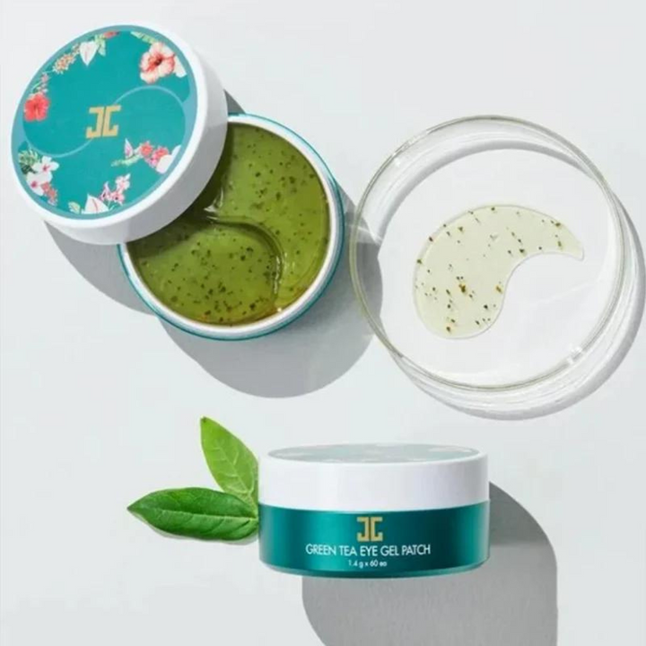 Green Tea Eye Gel Patch Jar  , 60 patchs - Wellnessmaroc Hydratation Intense Anti-Rides Éclaircissant Soin Anti-Âge Patchs Yeux Thé Vert Peau Sous Les Yeux Revitalisant Jayjun Green Tea Cosmétique Hydratant