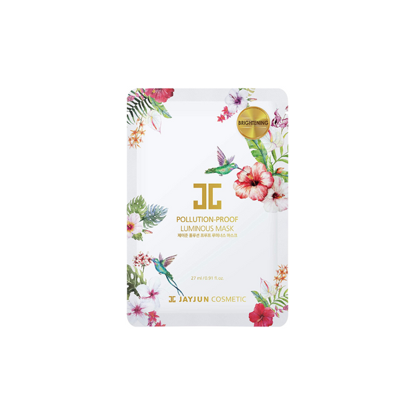 Pollution-proof luminous  Pack de 10 MASK - Wellnessmaroc Soin Visage JAYJUN Masque Anti-Pollution JAYJUN Pollution Proof Luminous Éclaircissement De La Peau Huile De Racine De Gingembre Masque Lumineux