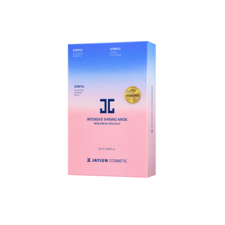 JAYJUN INTENSIVE SHINING MASK  Soin Visage JAYJUN Intensive Shining Mask Masque Éclat Hydratant Soin Visage Trois Étapes Hydratation Peau Éclat Masque Visage Lavande Soins Peau Uniforme