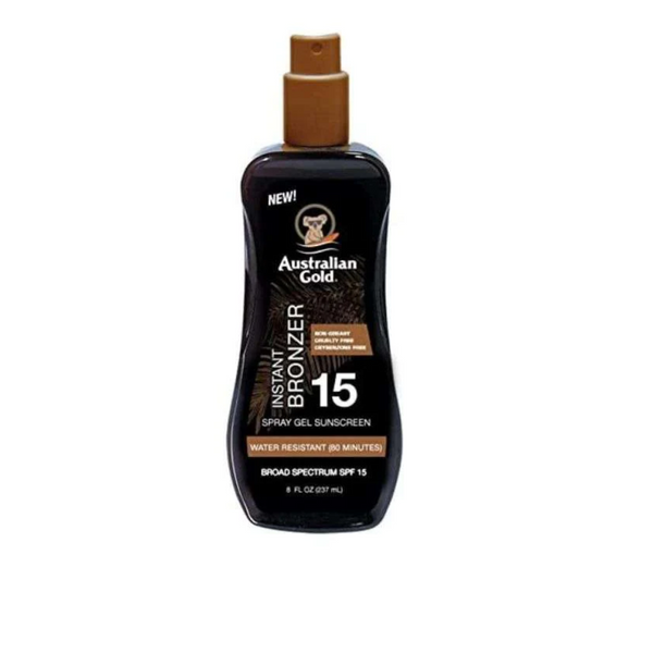GEL SPRAY SPF 15 AVEC BRONZAGE - Wellnessmaroc