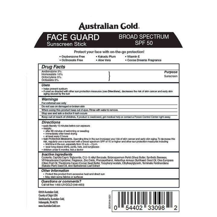 FACE GUARD  SPF 50 STICK - Wellnessmaroc