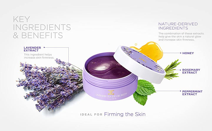 Lavender Tea Eye Gel Patch JAR , 60 patchs - Wellnessmaroc